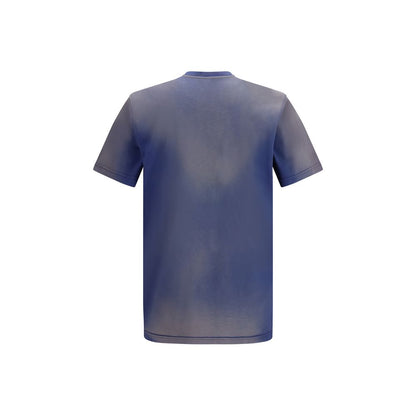T-shirt Moschino bleu en coton
