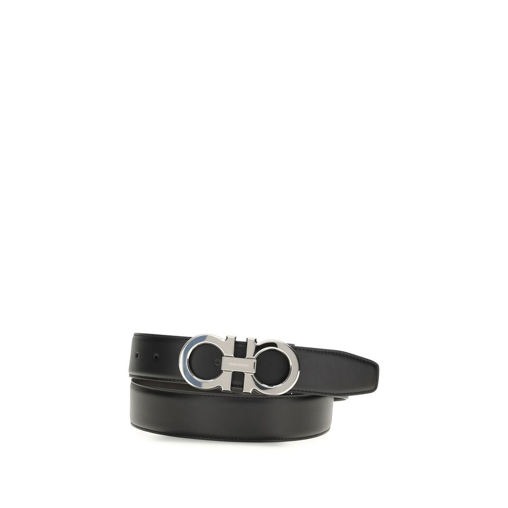 Ceinture Ferragamo Bos Taurus Regular en cuir de veau noir
