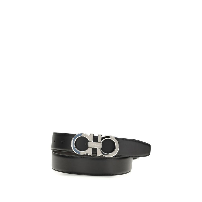 Ceinture Ferragamo Bos Taurus Regular en cuir de veau noir