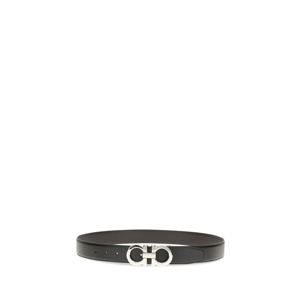 Ceinture Ferragamo Bos Taurus Regular en cuir de veau noir
