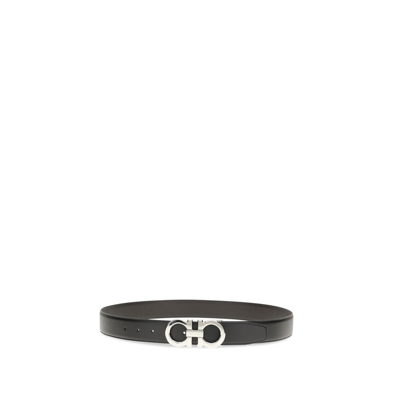 Ceinture Ferragamo Bos Taurus Regular en cuir de veau noir