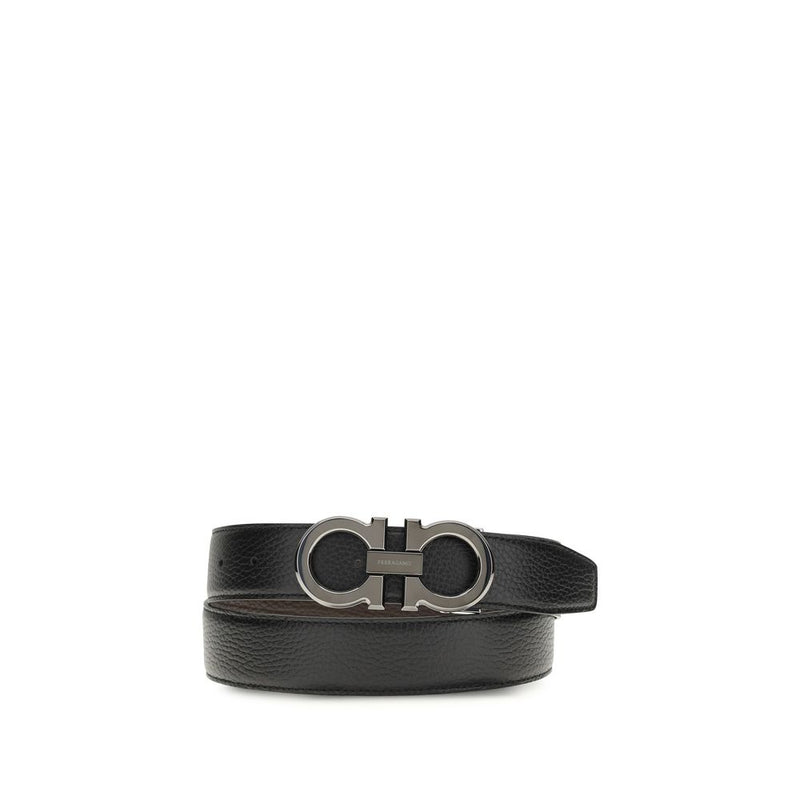 Ceinture Ferragamo Bos Taurus Regular en cuir de veau noir