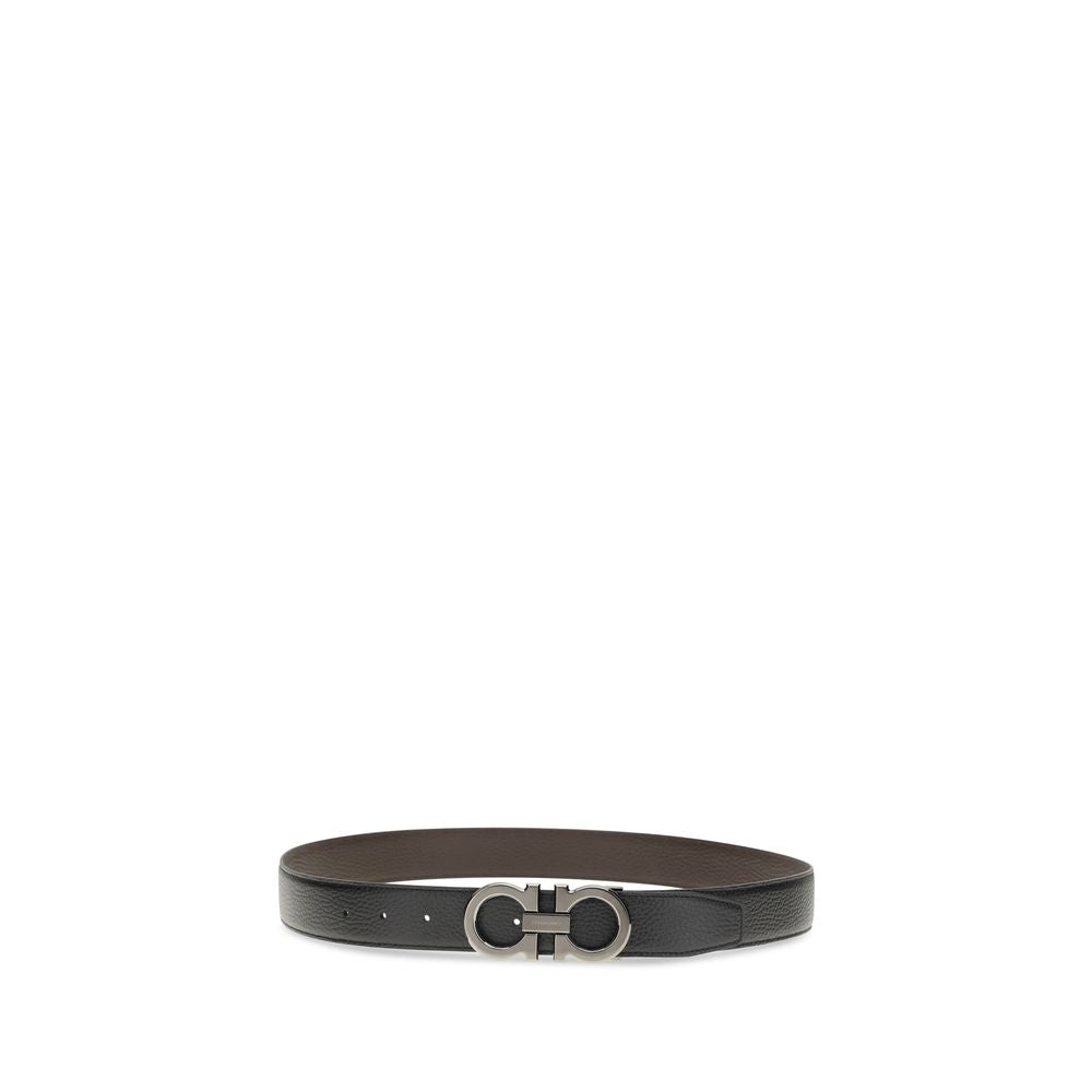 Ceinture Ferragamo Bos Taurus Regular en cuir de veau noir