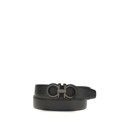 Ceinture Ferragamo Bos Taurus Regular en cuir de veau noir