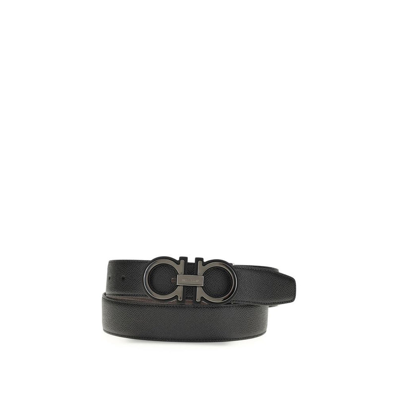 Ceinture Ferragamo Bos Taurus Regular en cuir de veau noir