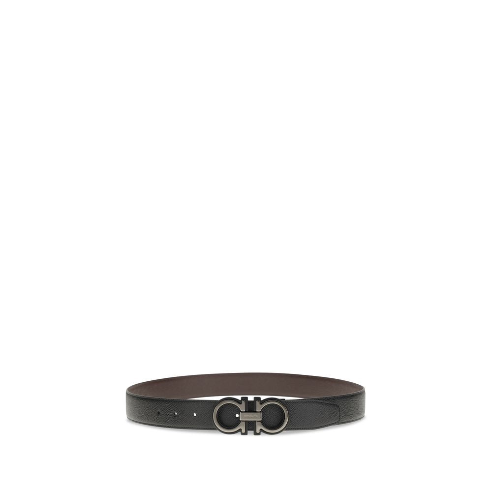 Ceinture Ferragamo Bos Taurus Regular en cuir de veau noir