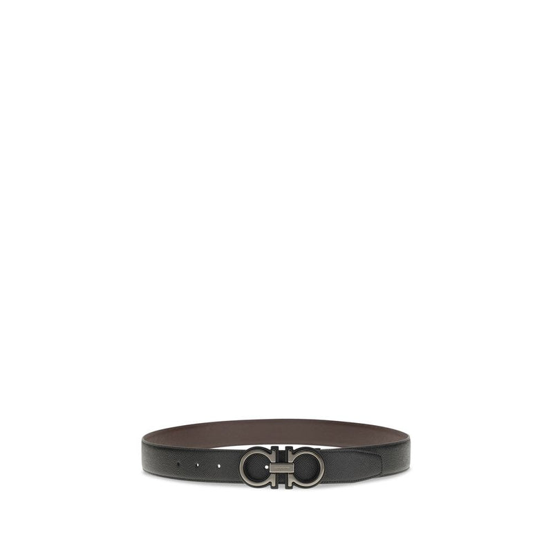 Ceinture Ferragamo Bos Taurus Regular en cuir de veau noir