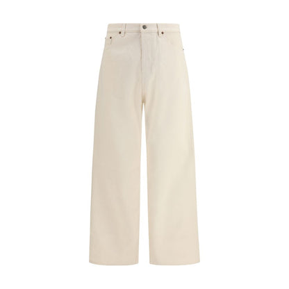 Valentino Beige Katoenen Jeans Denim