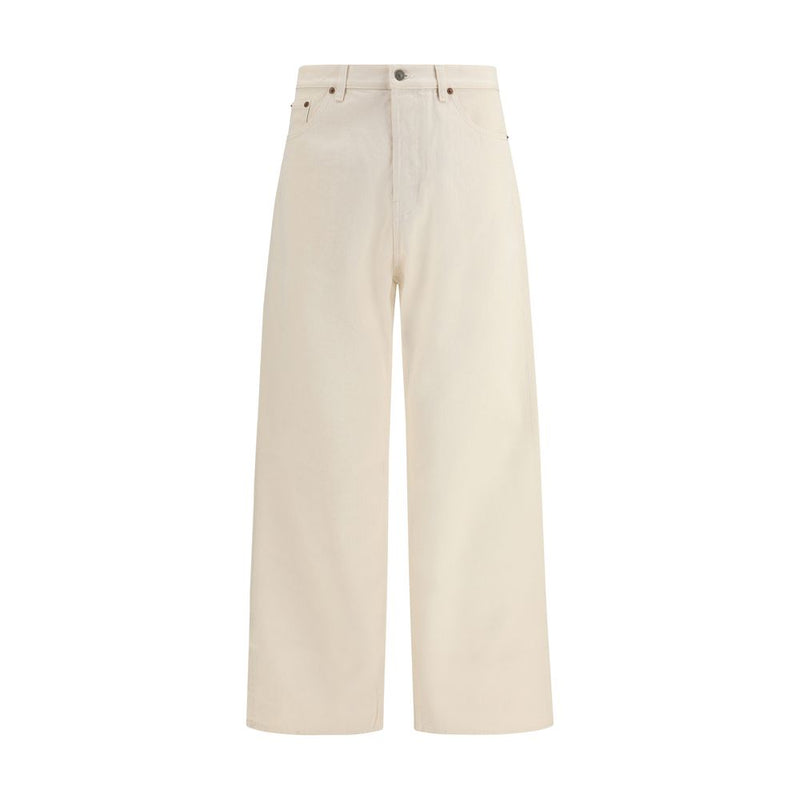 Valentino Beige Katoenen Jeans Denim