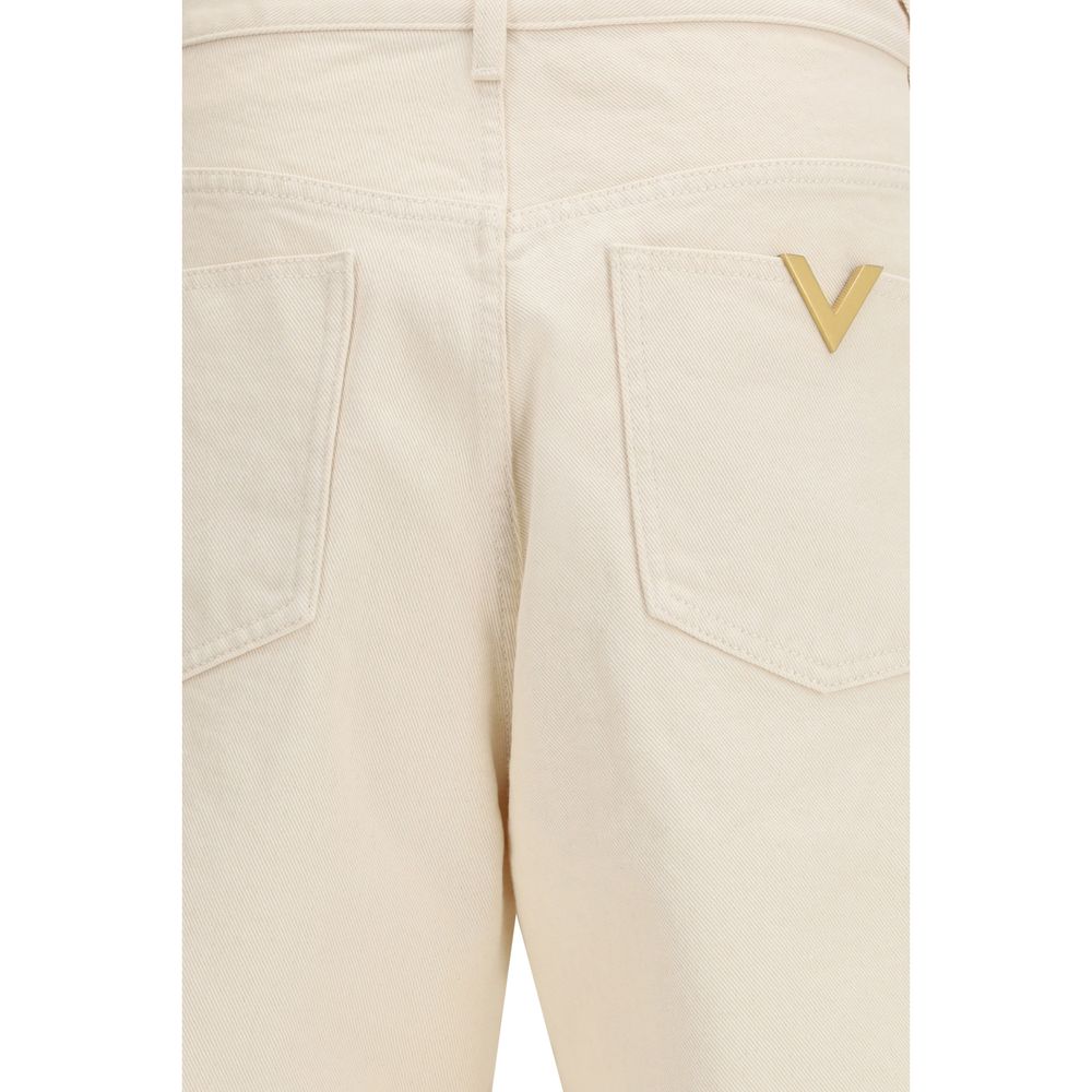 Valentino Beige Cotton Jeans Denim - Regular Fit