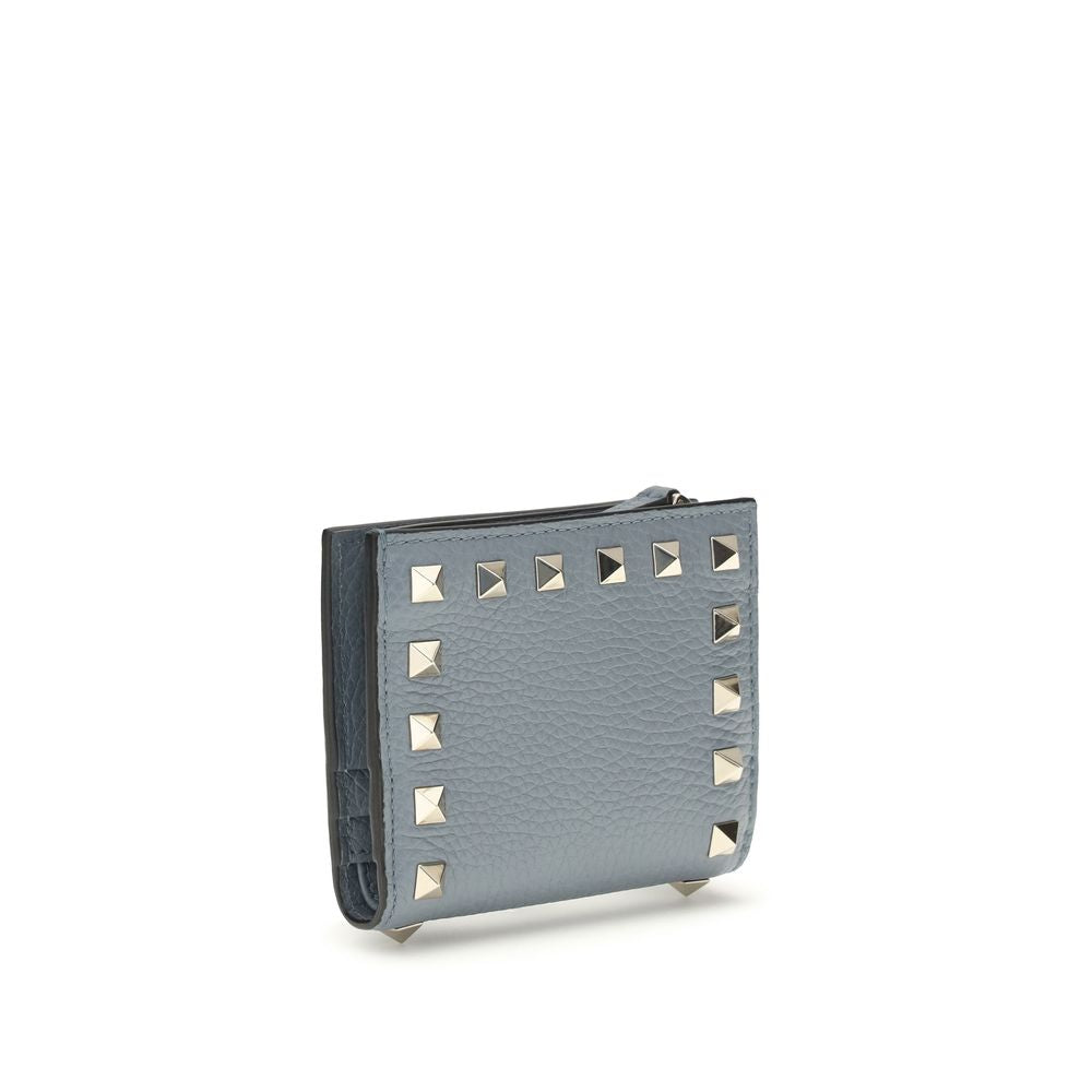 Valentino Garavani Blue Lamb Ovis Aries Wallet