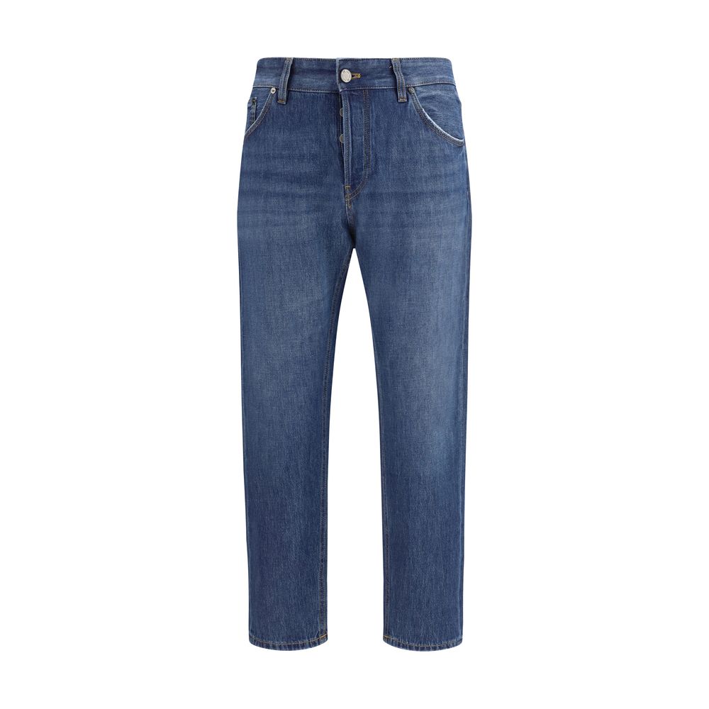 PT Torino Blue Cotton Jeans - Modern Carrot Fit