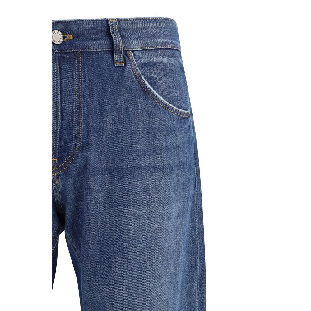 PT Torino Blue Cotton Jeans - Modern Carrot Fit