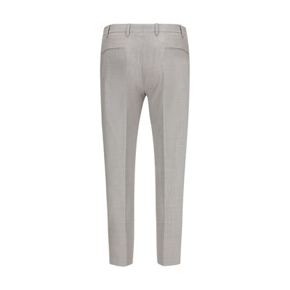 PT Torino Grijze Fleece Wollen Pantalon