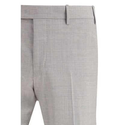 PT Torino Grijze Fleece Wollen Pantalon