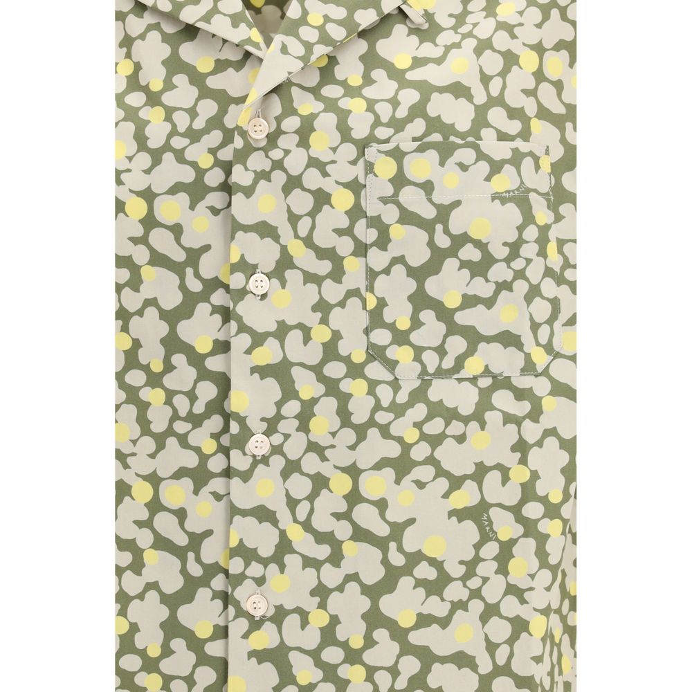 Marni Bicolor Katoenen Patroonoverhemd