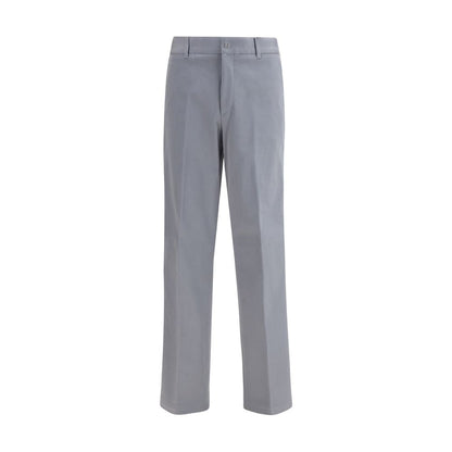 Pantalon décontracté en coton gris Fendi