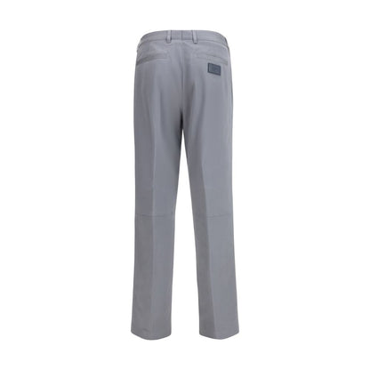 Pantalon décontracté en coton gris Fendi