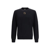 Fendi Black Fleece Wool Sweatshirt - Timeless Elegance
