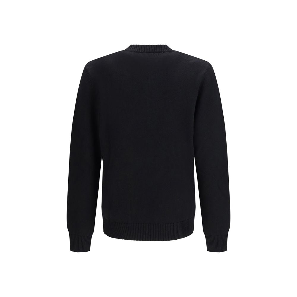 Fendi Black Fleece Wool Sweatshirt - Timeless Elegance
