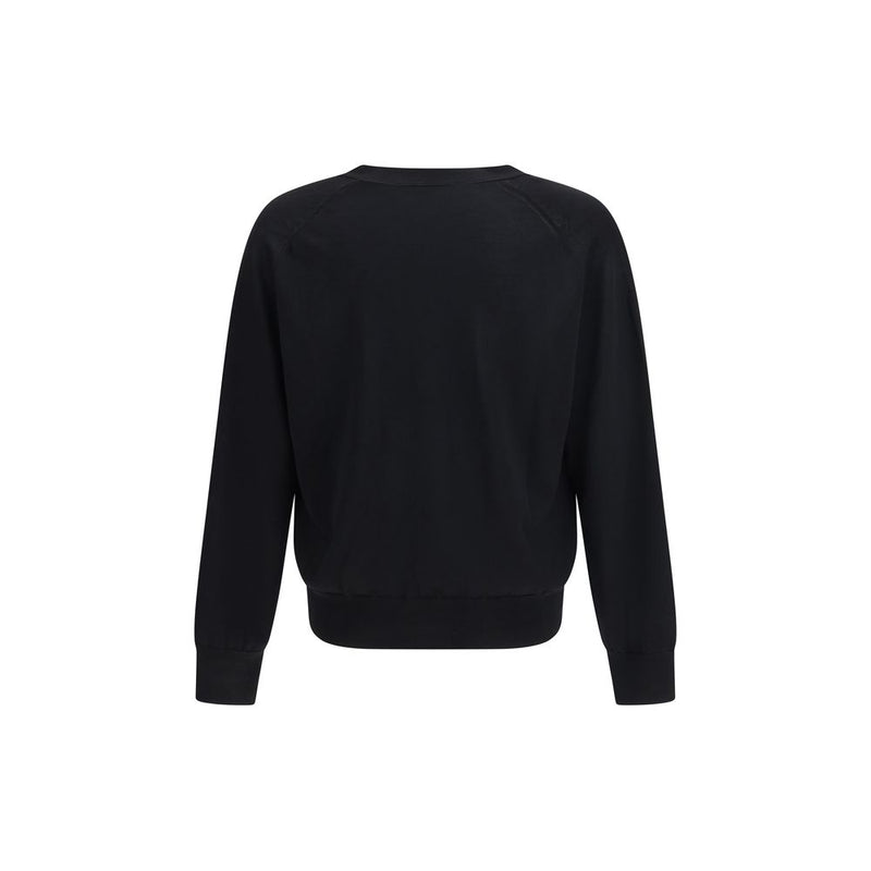 Ami Paris Black Merino Wool Cardigan - Ami de Coeur