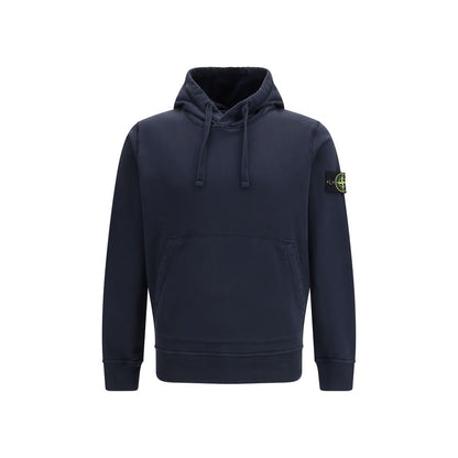 Stone Island Blue Cotton Sweatshirt