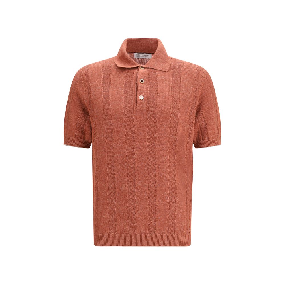 Brunello Cucinelli Oranje Linnen Sweatshirt