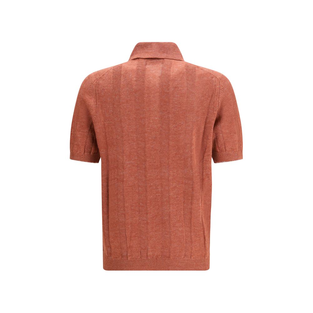 Brunello Cucinelli Oranje Linnen Sweatshirt