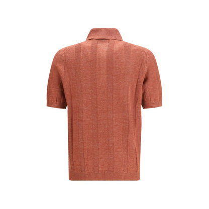 Brunello Cucinelli Oranje Linnen Sweatshirt