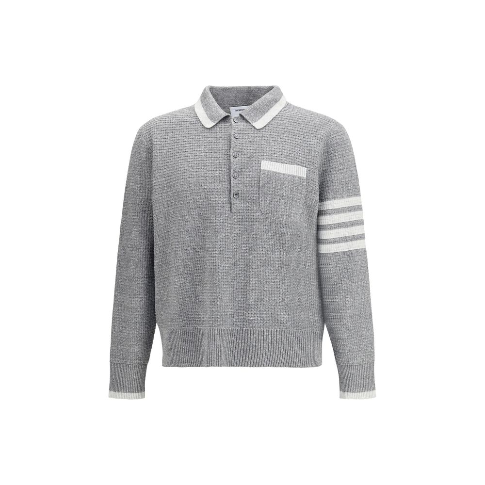 Thom Browne Gray Linen Dress Shirt for Men
