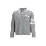 Thom Browne Gray Linen Dress Shirt for Men