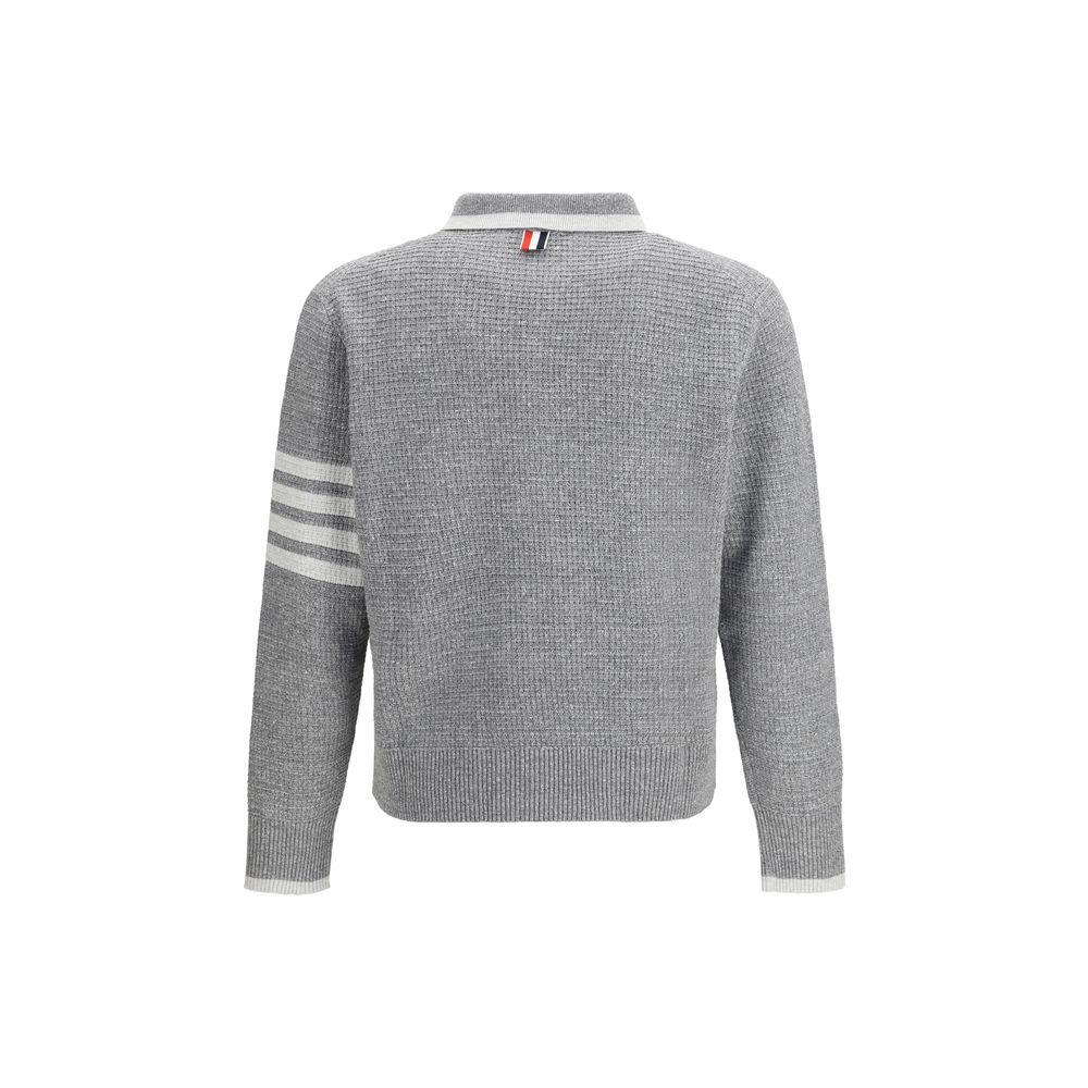 Thom Browne Gray Linen Dress Shirt for Men