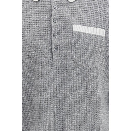 Thom Browne Grijze Linnen Jurkblouse