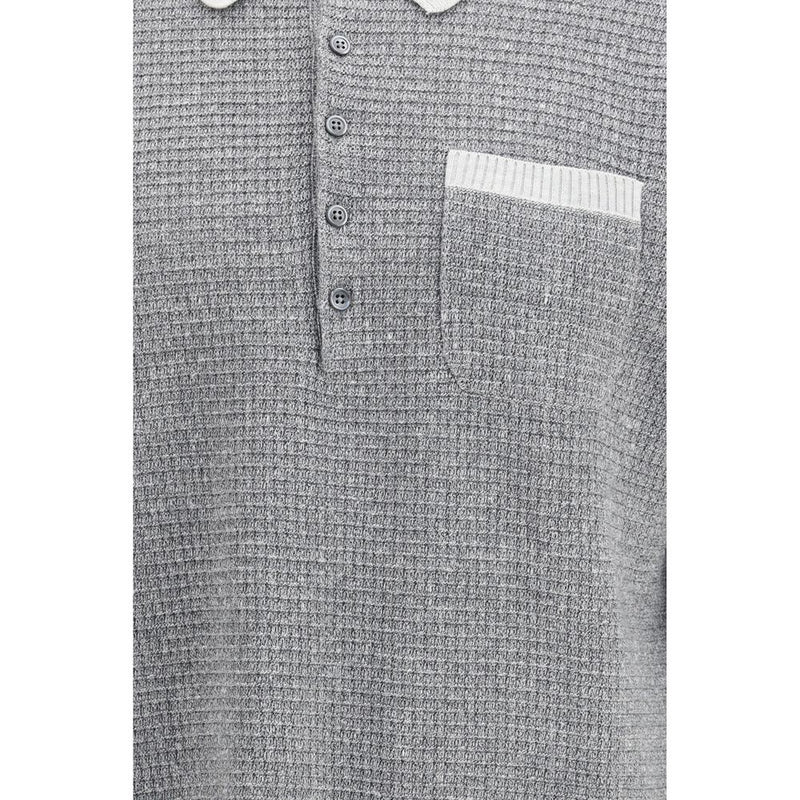 Thom Browne Grijze Linnen Jurkblouse