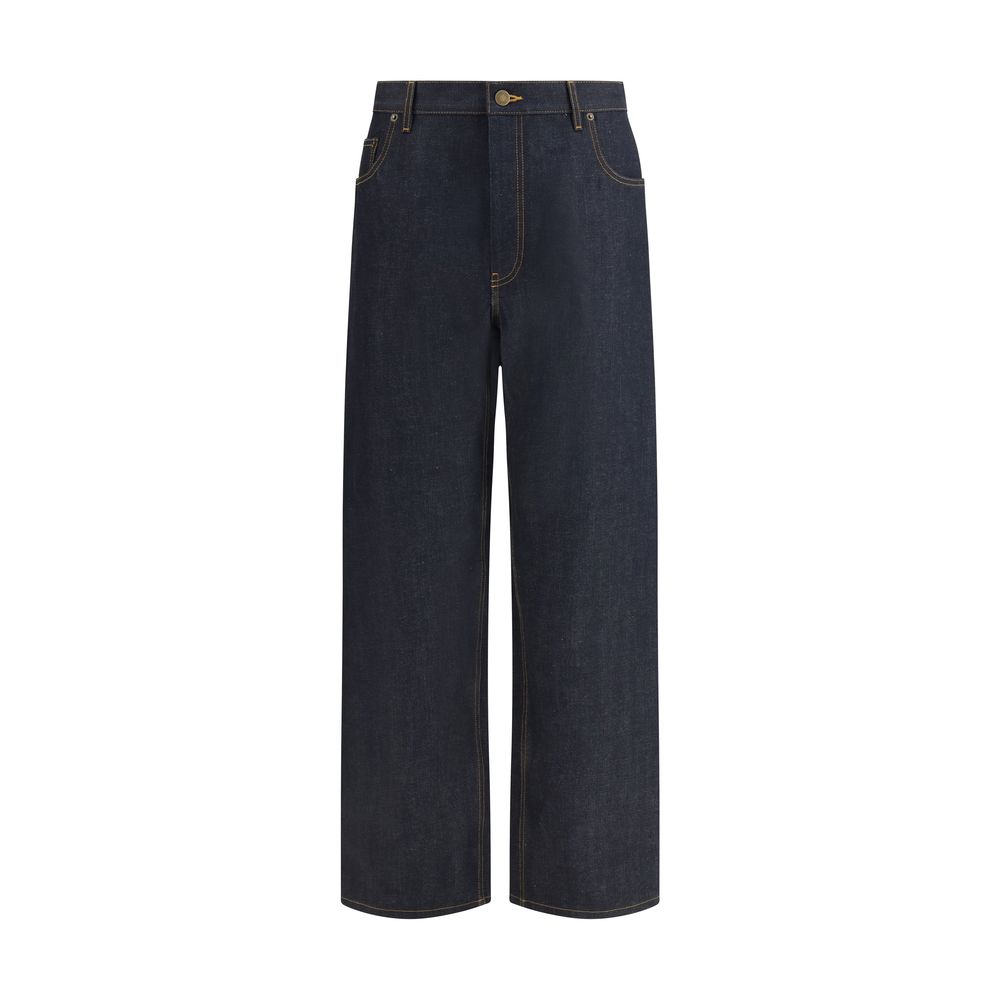 Jean Thom Browne bleu en coton coupe décontractée