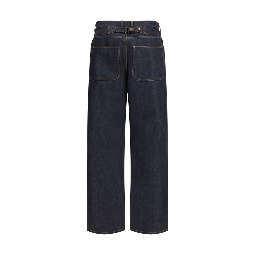 Jean Thom Browne bleu en coton coupe décontractée