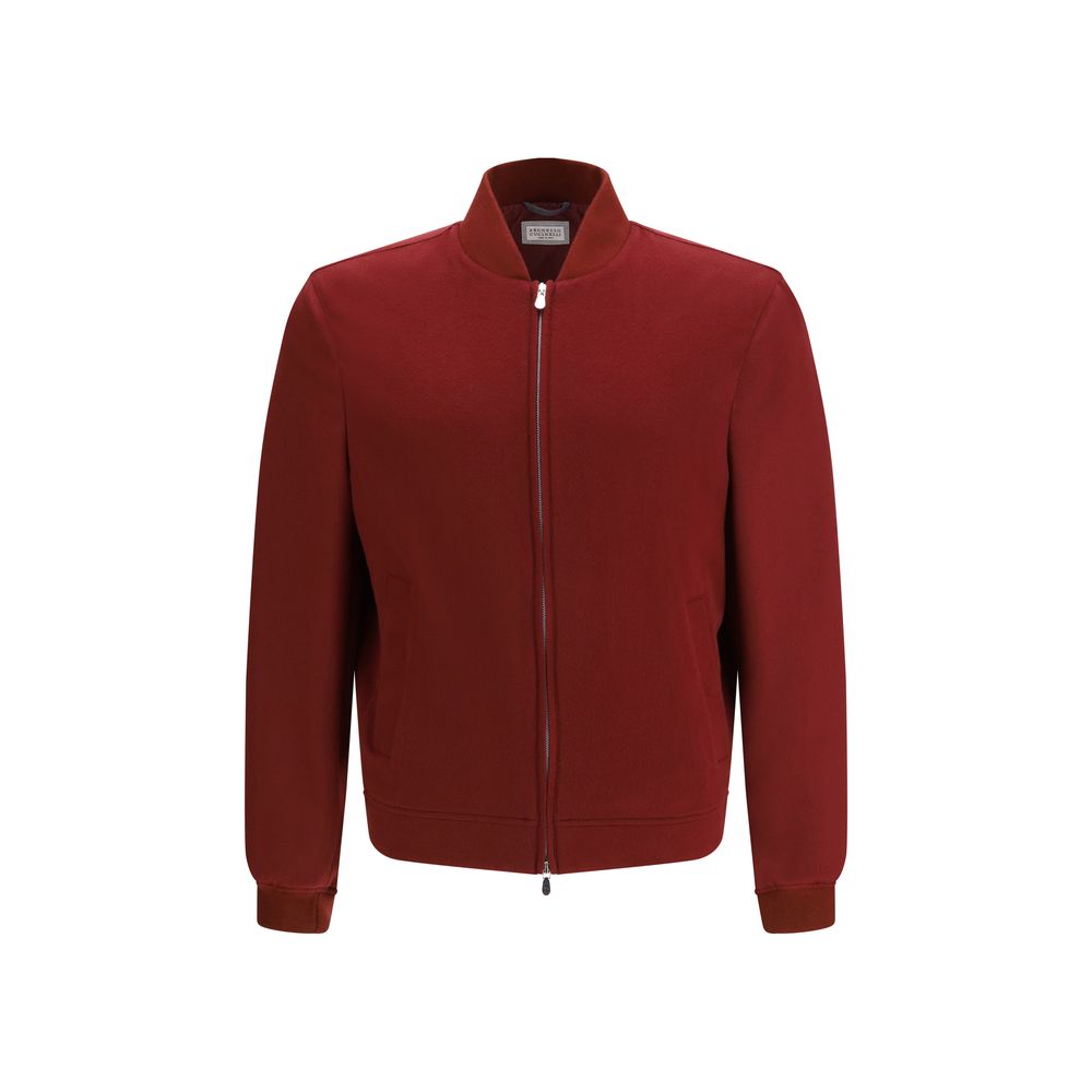 Brunello Cucinelli Multicolor Cashmere Bomber Jacket