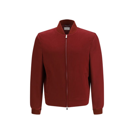 Brunello Cucinelli Multicolor Cashmere Bomber Jacket for Men