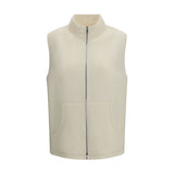 RIER Beige Fleece Wool Sleeveless Jacket - Stylish & Comfortable