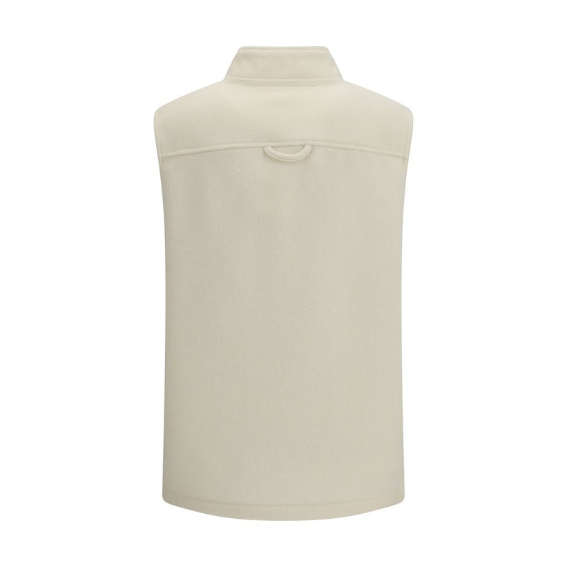 RIER Beige Fleece Wool Sleeveless Jacket