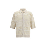 Laneus White Cotton Polo Shirt - SS26