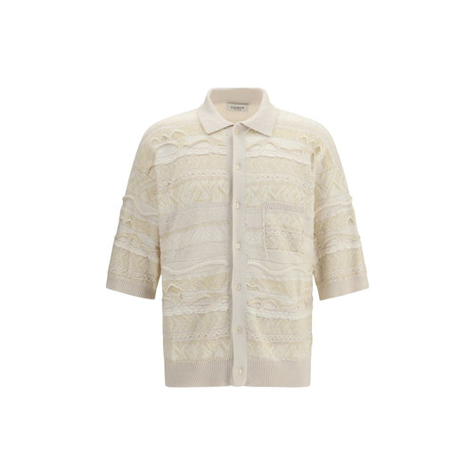 Laneus White Cotton Polo Shirt - SS26