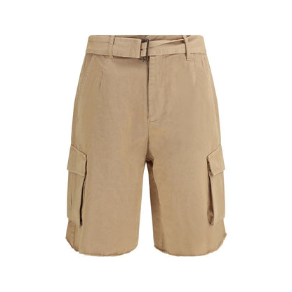 Laneus Beige Katoenen Bermudashorts