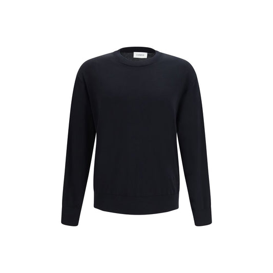 Laneus Black Cotton Sweatshirt - Contemporary Comfort