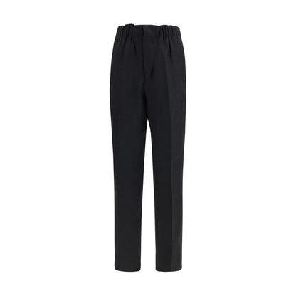 Laneus Zwarte Casual Broek Van Viscose