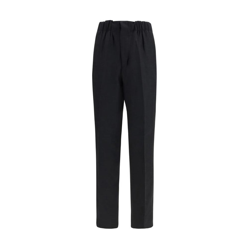 Laneus Zwarte Casual Broek Van Viscose