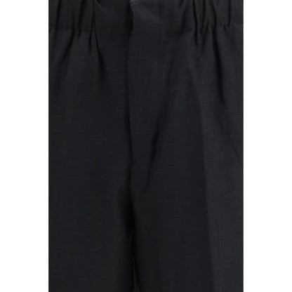 Laneus Zwarte Casual Broek Van Viscose