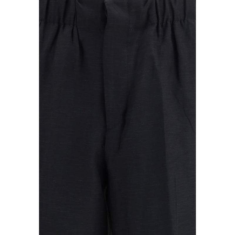 Laneus Zwarte Casual Broek Van Viscose