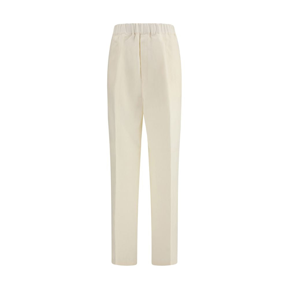 Pantalon Casual Beige en Viscose Laneus