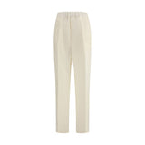 Pantalon Casual Beige en Viscose Laneus